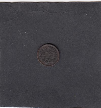 Beschrijving: 1/2 Cent WILHELMINA 